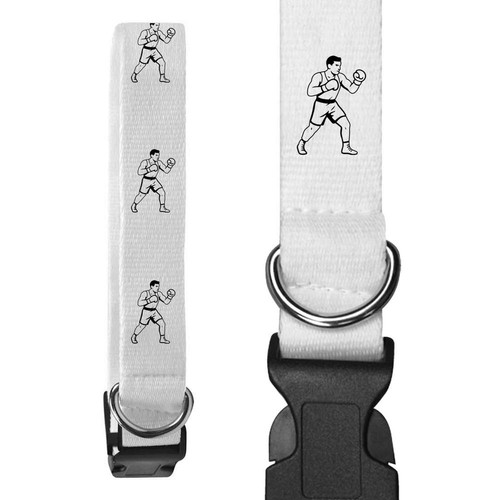 Man boxing dog - boxing', collars