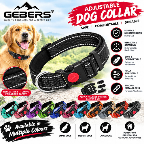 Dog collar reflective - collar,