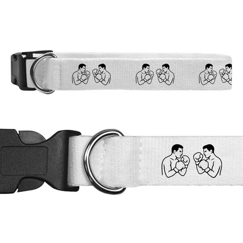 Boxing face off dog collars - off',