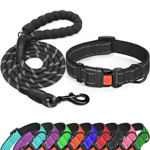 Reflective dog collar - reflective, soft