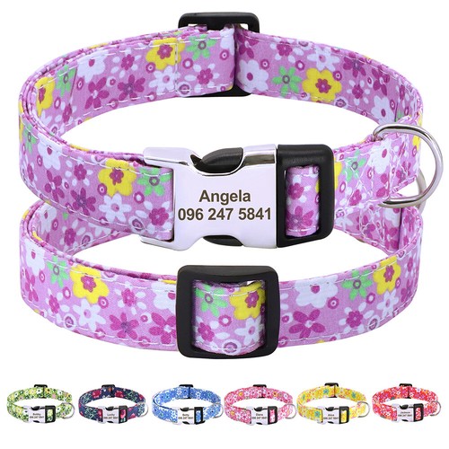 Floral personalised pet dog - floral,